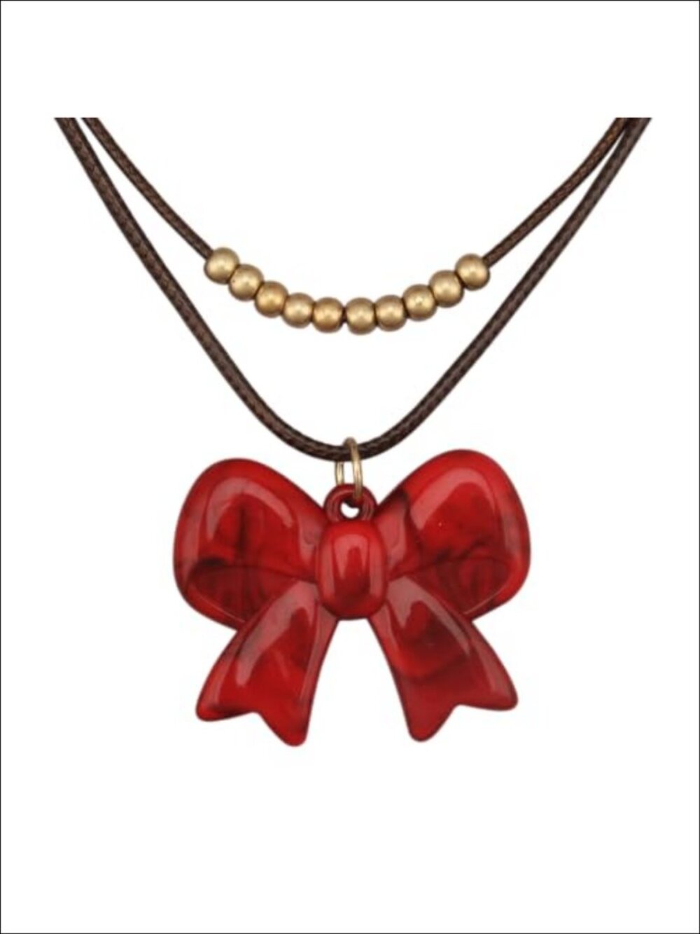 Boho Long Faux Leather Cord Necklace Large Pendant Choker Women